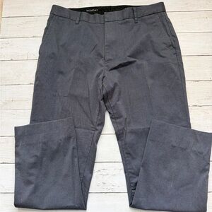 Bonobos Monday Dress Pants Men 35x30 Gray Slim Fit Flat Front Chinos Office Work